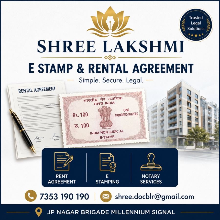 Affidavit at Shree Lakshmi, RBI Layout Main Rd, JP Nagar 7th Phase